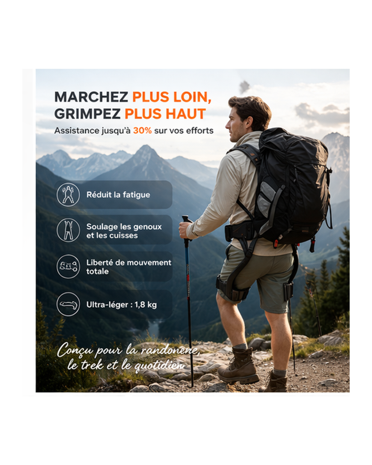 Location exosquelette de randonnée – Journée